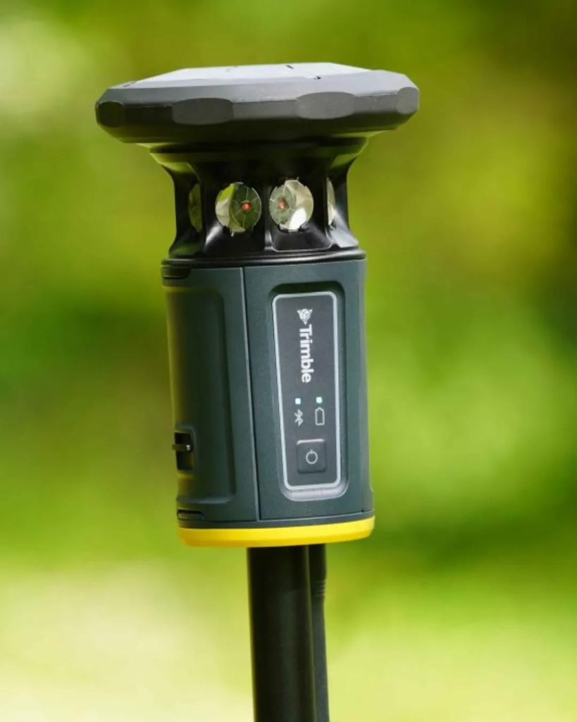Trimble ST30 Smart Target — close-up of housing, cameras and Trimble fascia